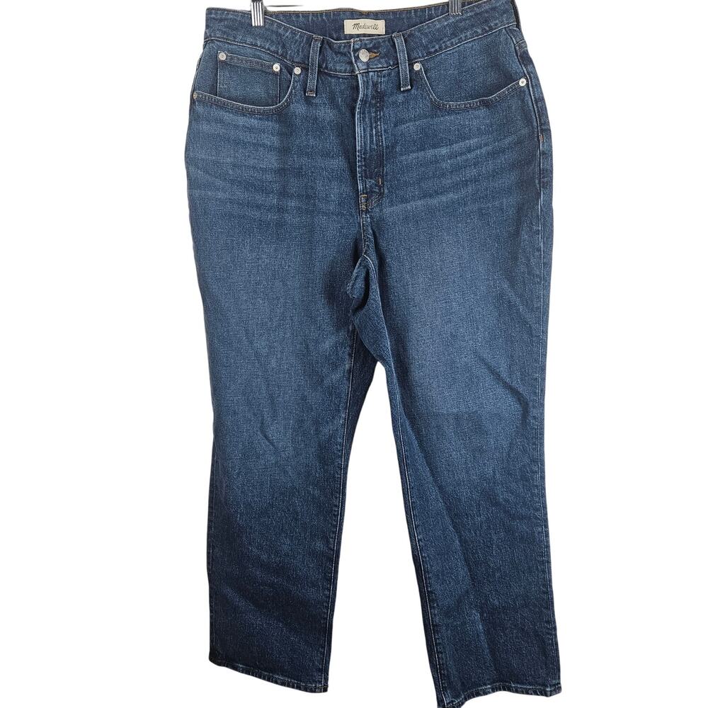 Madewell Women's Straight Leg Jeans - Dark Blue
